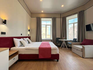 Отель Невский 111 Санкт-Петербург Полулюкс с панорамным видом и окном в ванной-5